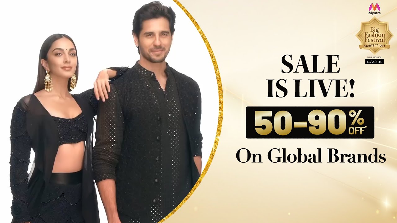 Myntra - Big Fashion Festival Ft. Kiara Advani, Sidharth Malhotra | Online Editor by Anshuman Gokel
