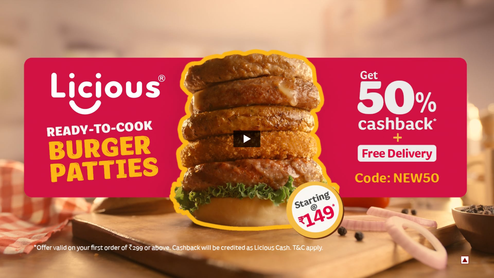 Licious - Burger Patties | Food Stylist by Kirin 