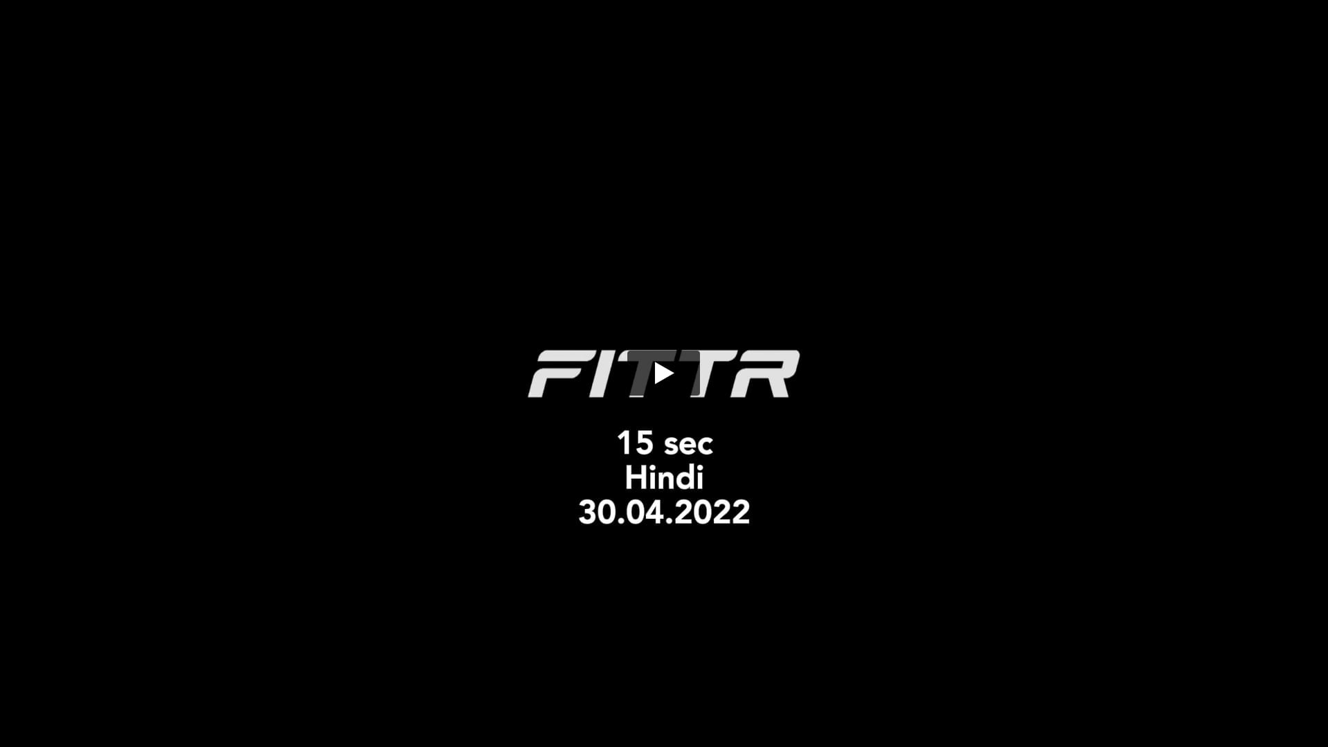Fittr - Fitness Made Forever | Music Director by Shaun Kolah
