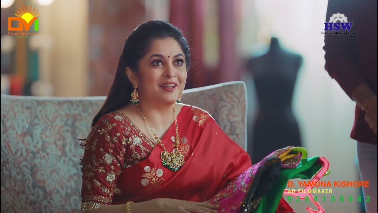 Hsw Embroidery Machines And Threads - Full Fill Your Dreams Ft Ramya Krishna | Photographer by Prasanna 