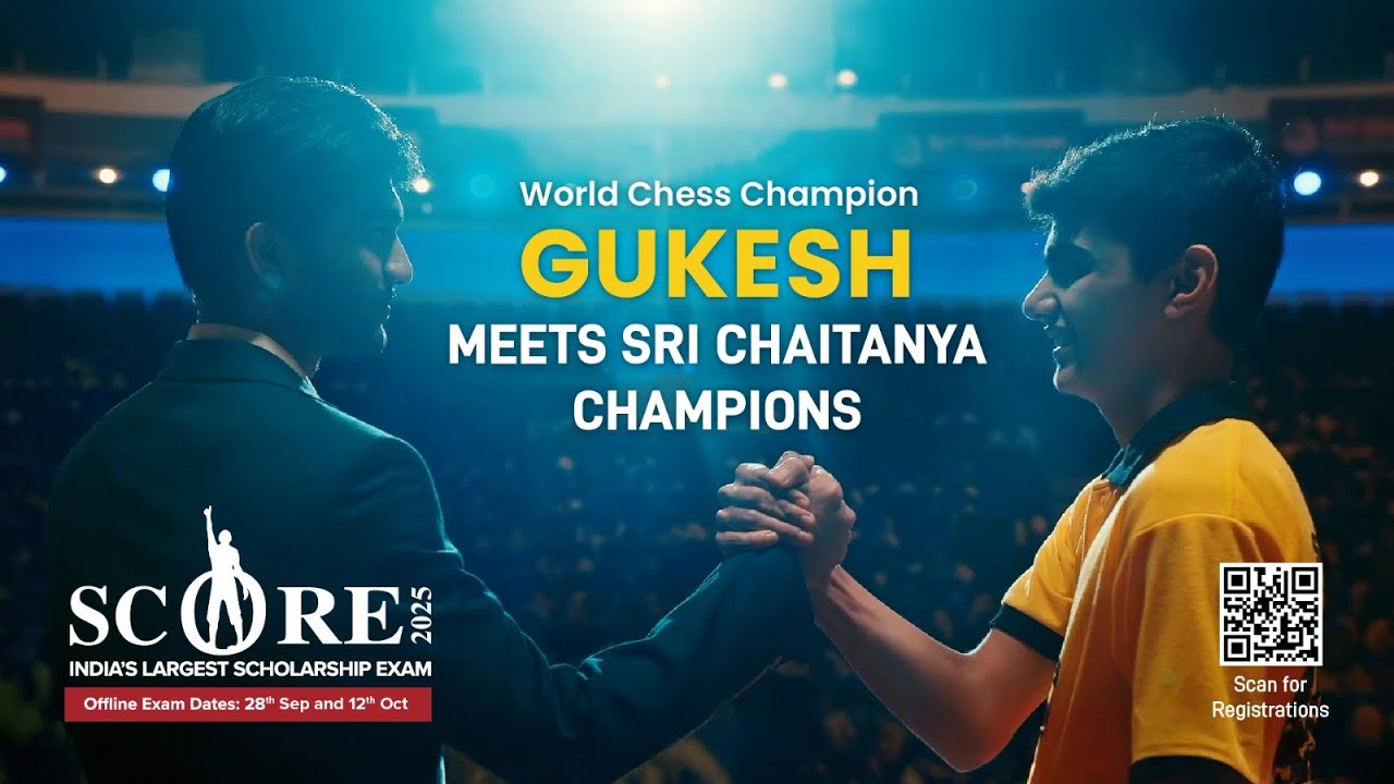 Sri Chaitanya Educational Institutions - Gukesh Dommaraju Meets Sri Chaitanya Champions | Director by Rahul Raj