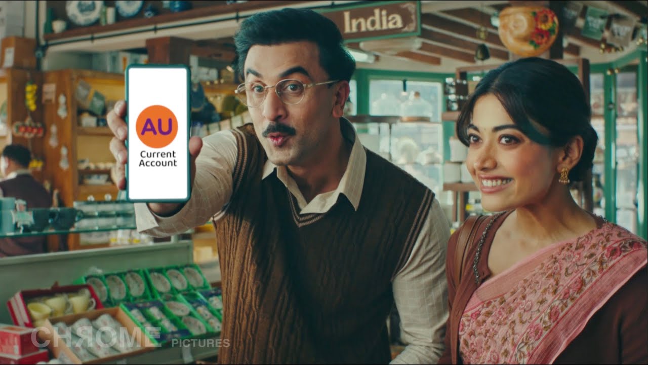 AU Small Finance Bank Ft. Ranbir Kapoor Ft. Rashmika Mandana | Singer by Arnab 