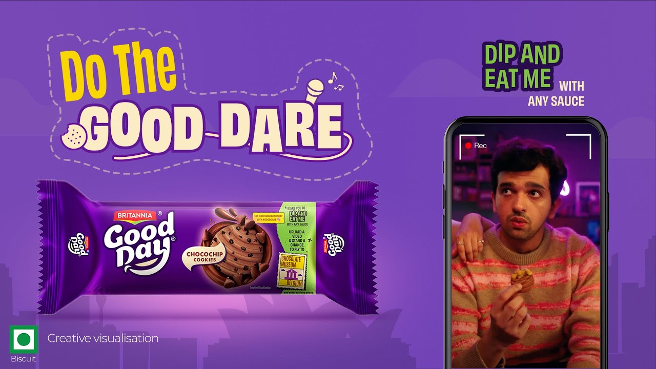 Britannia Good Day - Dip and eat me with any sauce | Offline Editor by Ashishlog 