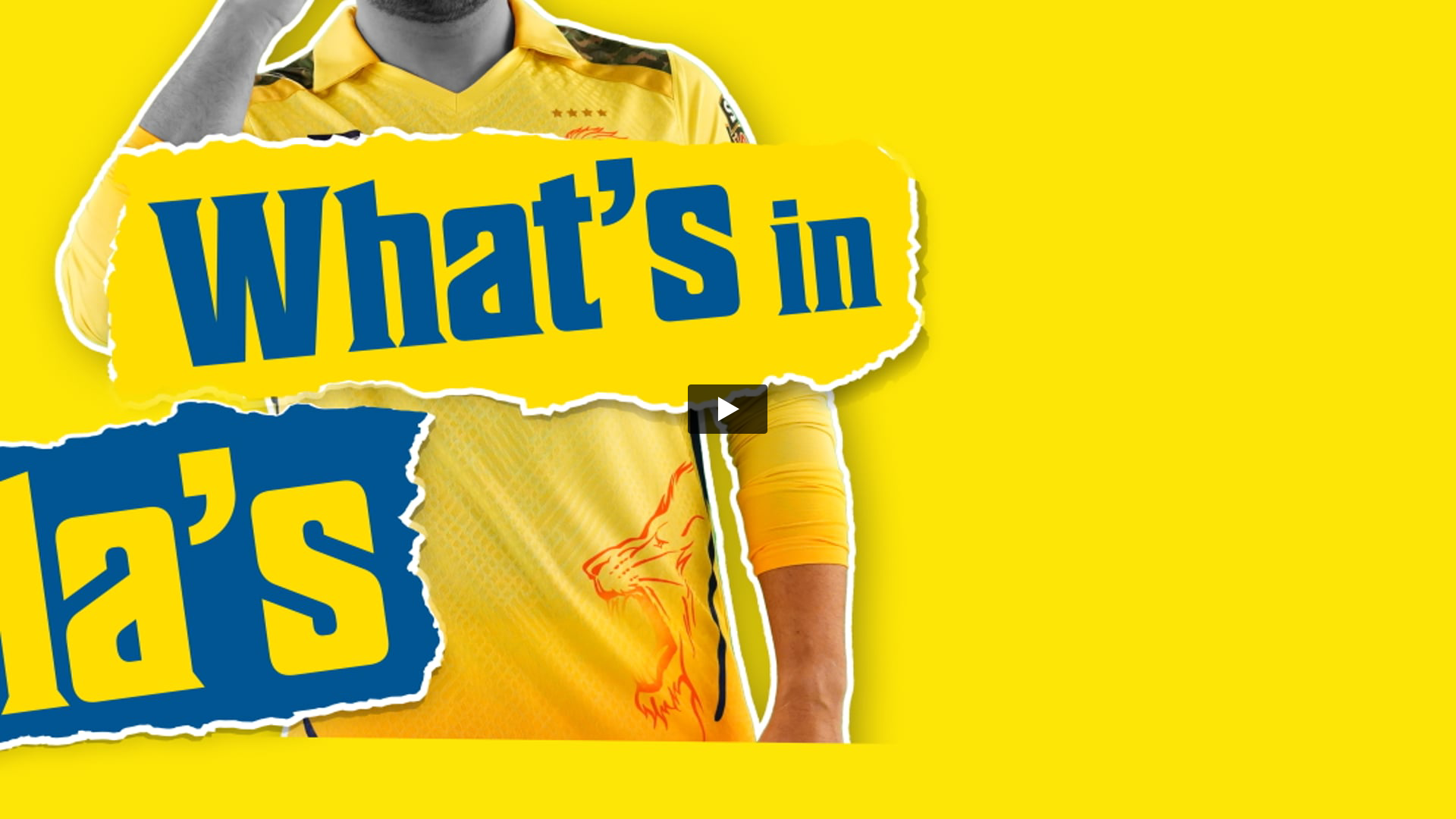 India Cements - Chennai Super Kings | Production Controller by Vetri Murugan