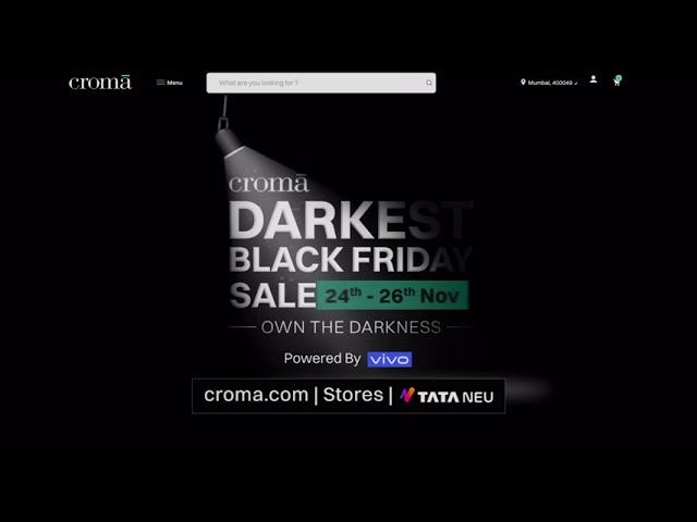 Croma - Darkest Black Friday Sale | Production Designer by Shivani Shilotri