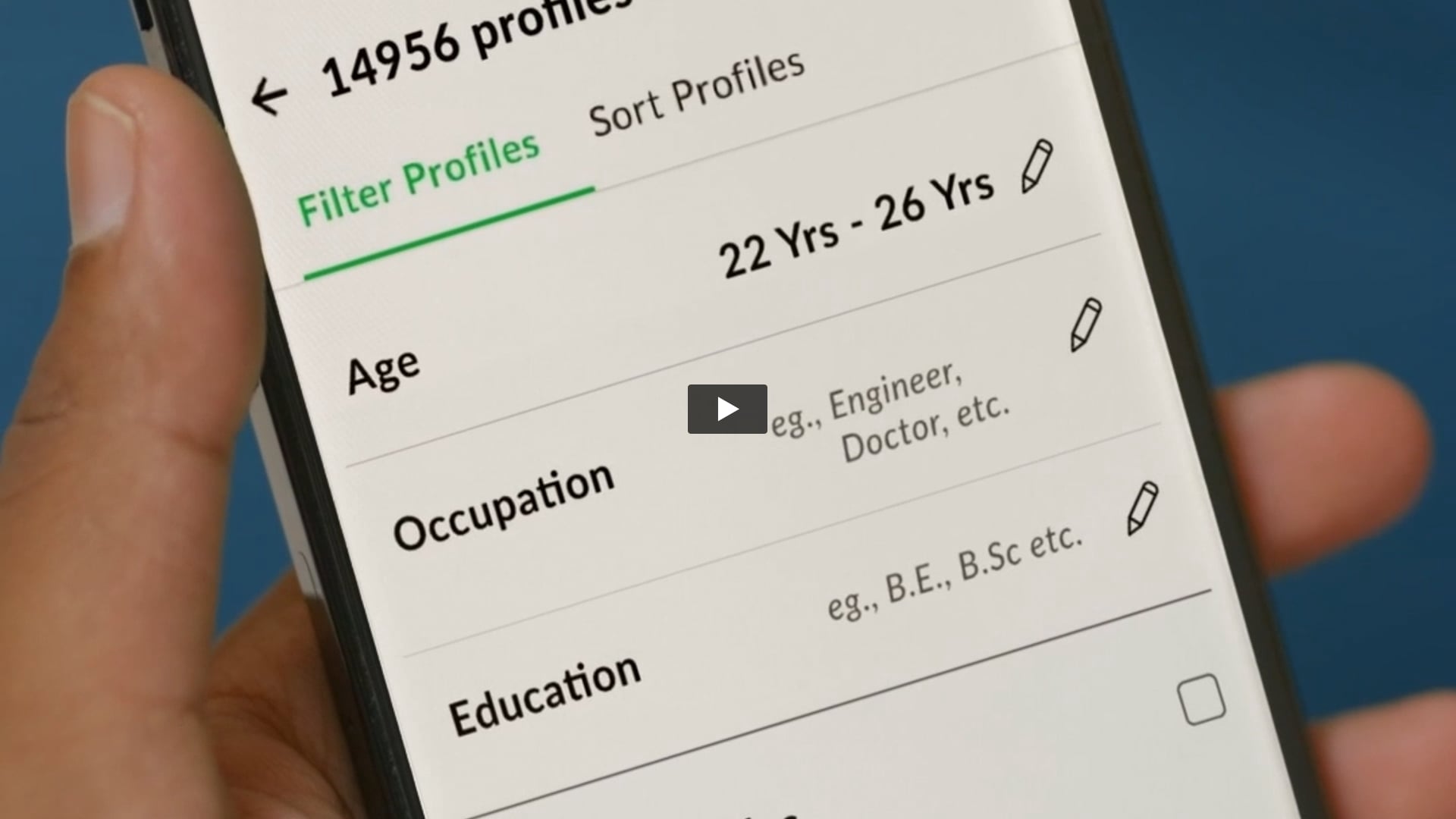 Bharat Matrimony - Filtering Filters | Offline Editor by Akshay Shibu