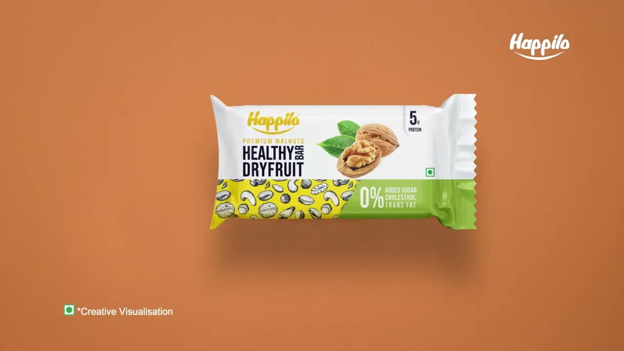 Happilo - Walnut Dry Fruit Bar | First AC by Aniket Kamble